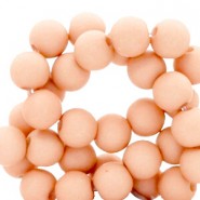 Acrylic beads 6mm Matt Salmon pink